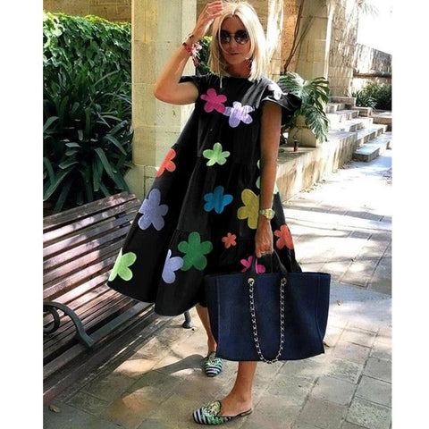 Women's Sweet Holiday A- line Dress M300179