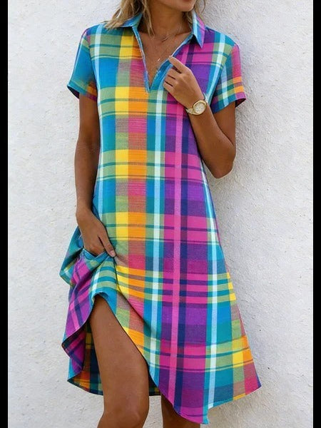Holiday style print dress medium and long dress m302774