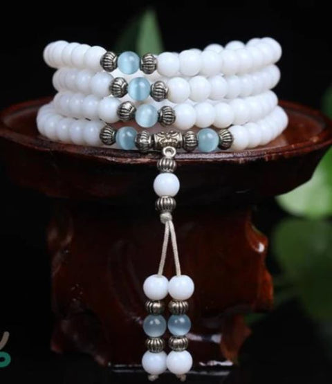 108 powder crystal bracelets, necklace lotus pendant bracelet Buddha bead necklace m3331299