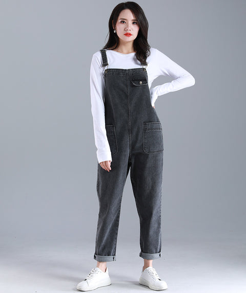 Denim overalls women's large size m303316