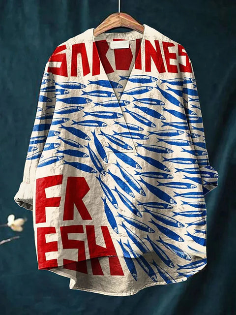 Loose printing crew neck casual large size women's T-shirt m301276