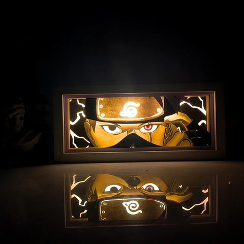 Naruto anime Pain Paper Carving Lamp Photo Frame