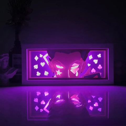 HUNTER¡ÁHUNTER Hisoka Paper Carving Lamp Photo Frame