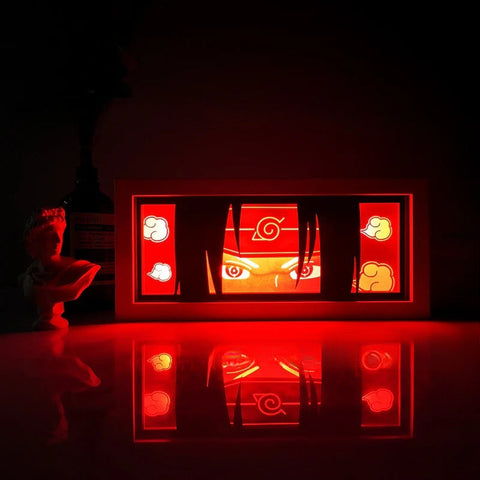 NARUTO anime Uchiha Itachi Paper Carving Lamp Photo Frame