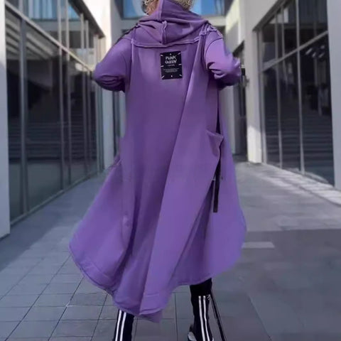 Autumn and winter new women's casual fashion long-sleeved pocket hooded sweater cardigan m302073