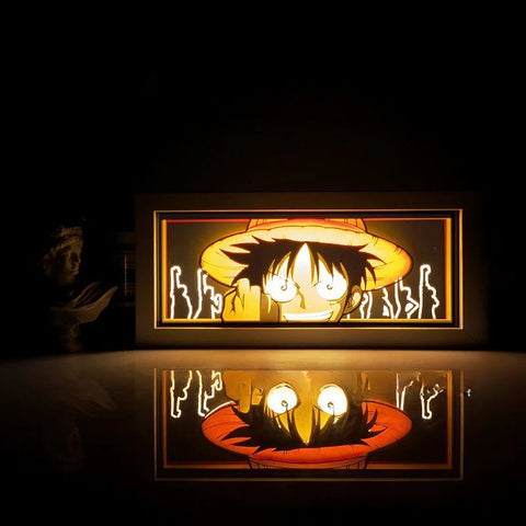 ONE PIECE Monkey D. Luffy Paper Carving Lamp Photo Frame