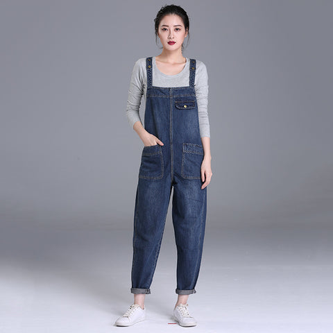 Denim overalls women's large size m303316