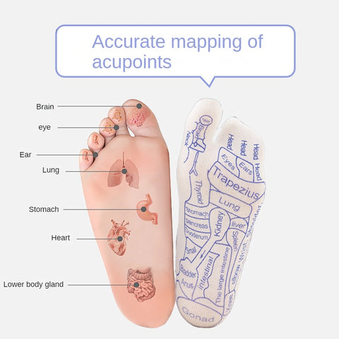 Foot Massage Acupoint Socks Foot Therapy Health Care Hundred Acupoints Socks Foot Massage Meridian Point Point Illustration Socks m3331174