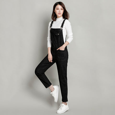 Denim overalls women's large size m303316