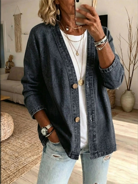 Legere Jeans-Cardigan-Jacke m303083