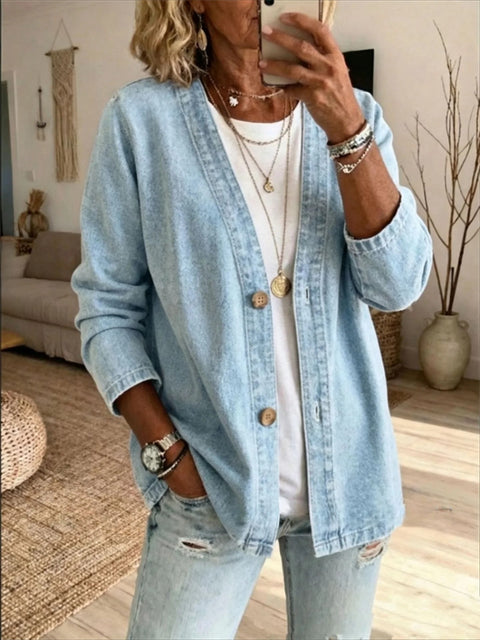 Legere Jeans-Cardigan-Jacke m303083
