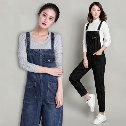 Denim overalls women's large size m303316