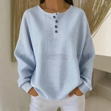 t-shirt-femme-col-montant-quatre-boutons-imprimé-numérique-3d-m303206-3