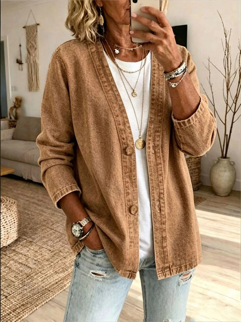 Legere Jeans-Cardigan-Jacke m303083