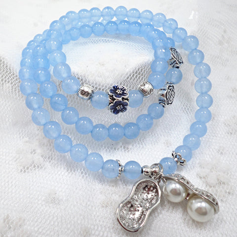 Natural stone crystal bracelet female Wangfu stone agate garnet m3331298