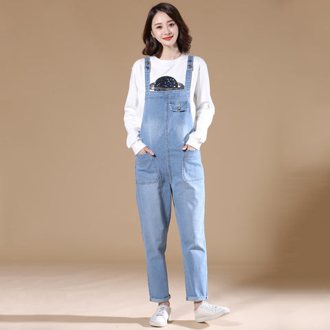 Denim overalls women's large size m303316