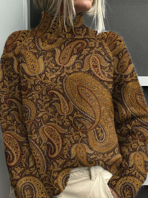 Christmas abstract print casual cape jacket cardigan sweater m302114