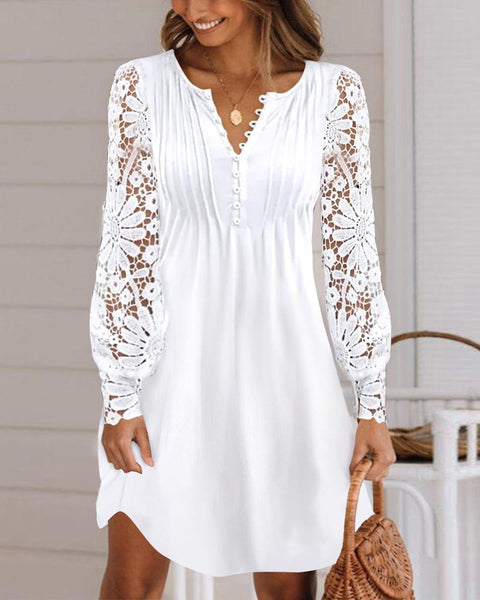 Lace long sleeve dress m300734