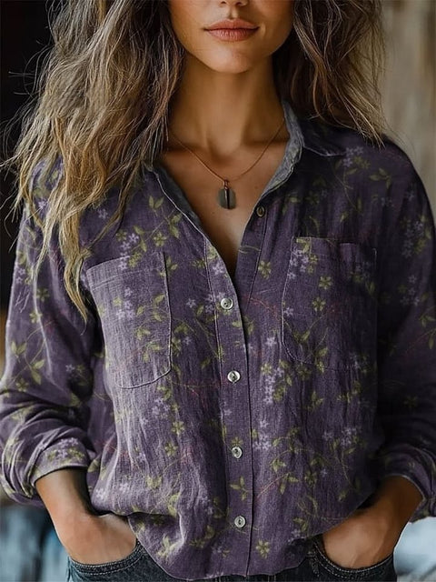 Top 3D Printed Hemp Fabric Shirt m303197