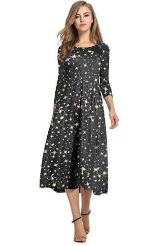 Autumn and winter dress solid color fashion big swing dress m302776