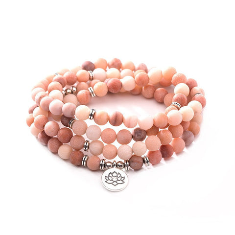8Mm new Amazon bracelet 108 Buddha beads lotus multi-circle bracelet tree of life pendant item sweater chain m3331309
