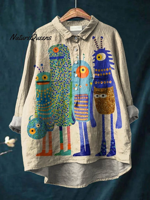 Loose printing crew neck casual large size women's T-shirt m301279