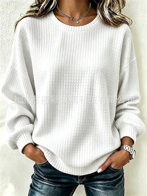 Pull ample à manches longues col rond m303082
