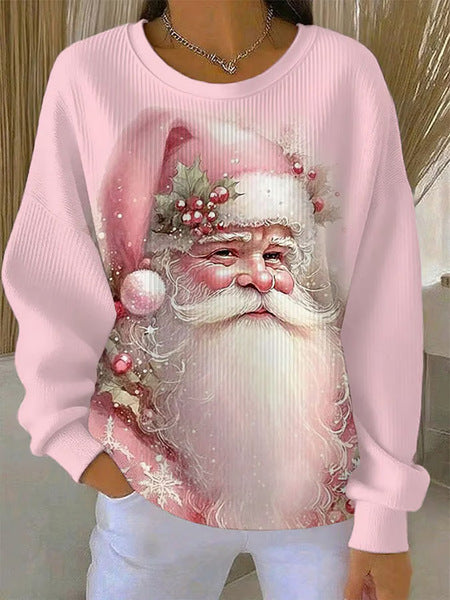 Knitted top snowflake christmas tree mix and match casual commuter sweater m302212