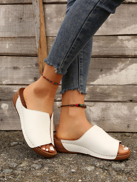 Foreign trade slope heel slippers women's thick sole sandals m3331162