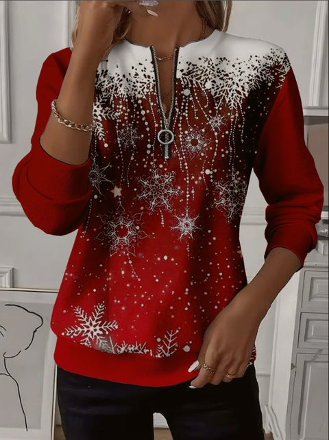 Printed shoulder sleeves long sleeves womanizer m302028