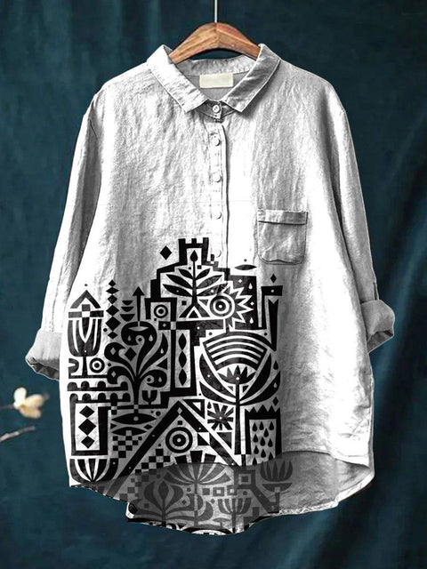 Loose printing crew neck casual large size women's T-shirt m301279