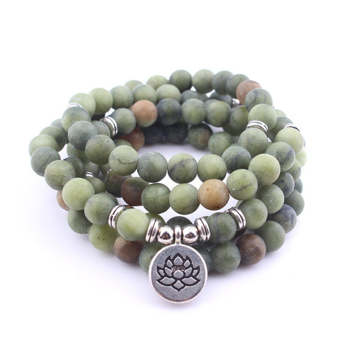 8Mm new Amazon bracelet 108 Buddha beads lotus multi-circle bracelet tree of life pendant item sweater chain m3331309