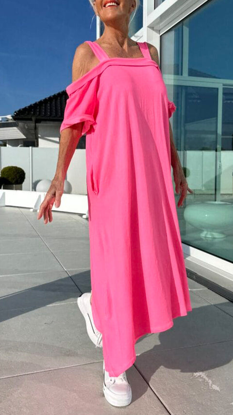 Independent Station Hot Sale Ladies Sling Loose Long Skirt Cotton m302045