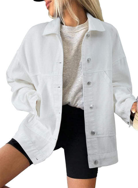 Loose spring and autumn denim jacket m303102