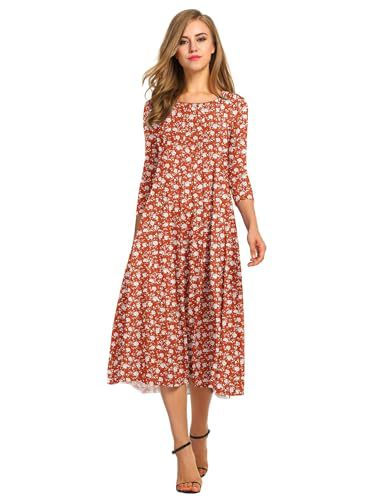 Autumn and winter dress solid color fashion big swing dress m302776