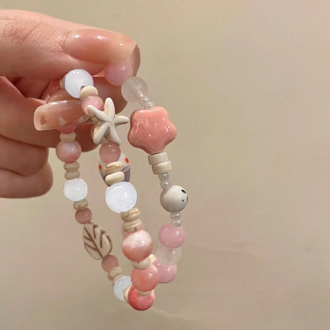 Chinese ceramic beaded bracelet femininity sweet and cute girl bracelet m3331322