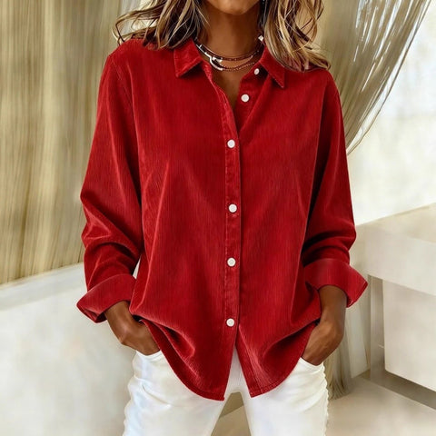 Women's corduroy casual shirt m302118