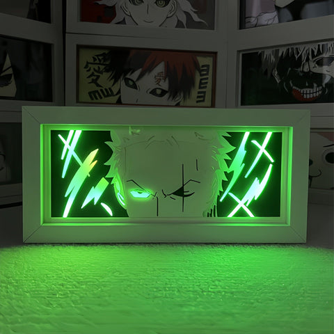 ONE PIECE Roronoa Zoro Paper Carving Lamp Photo Frame