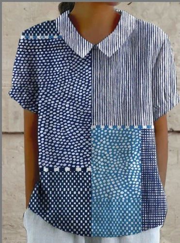 Summer wind short-sleeved printed pullover m301619