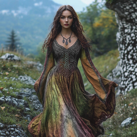 Digital printing American fashion casual Halloween new witch witch dress m302037