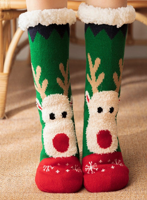 Christmas floor socks, home carpet socks, non-slip socks