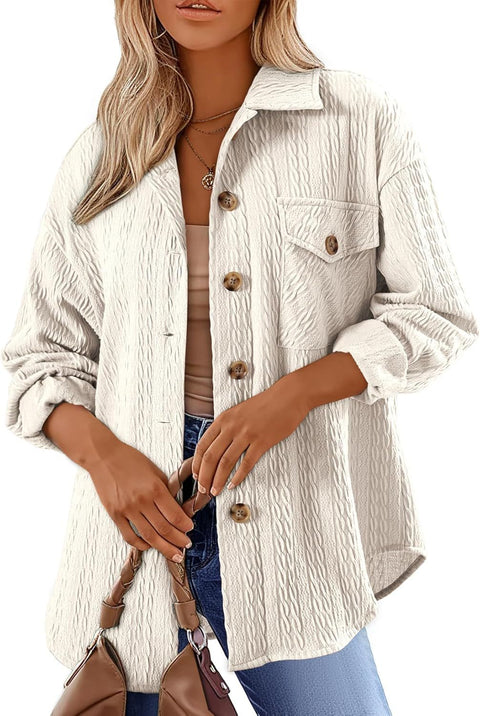 Versatile lapel shirt long sleeve lining m300555