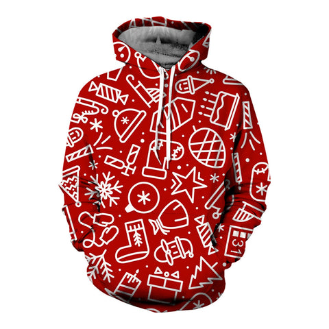 Halloween series 3D printed men's casual sports large size hoodie m301740
