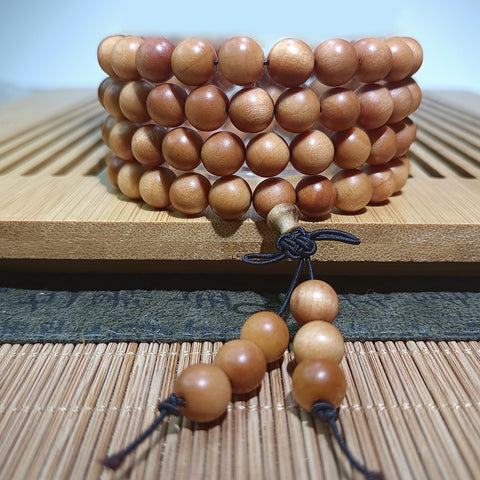 Guofeng 108 bracelets, sandalwood bead bracelets, various handheld Chinese knot rosary beads m3331293