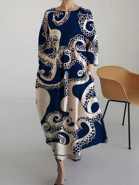 3D imitation cotton pull frame craft women's pendulum dress m301038