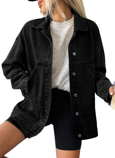 Loose spring and autumn denim jacket m303102