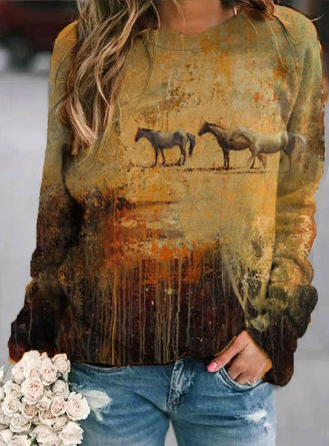 Shoulder long-sleeved women's sweater casual pullover m301750