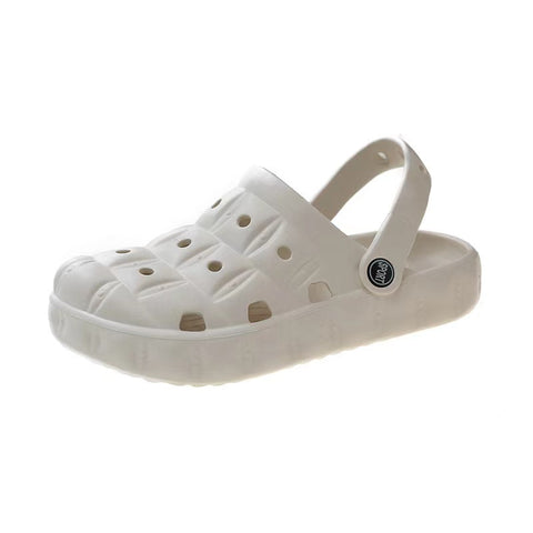 Summer DIY hole shoes for women wearing on the outside with a feeling of stepping on feces, thick soles, anti slip, and odor resistant shoes m5010562