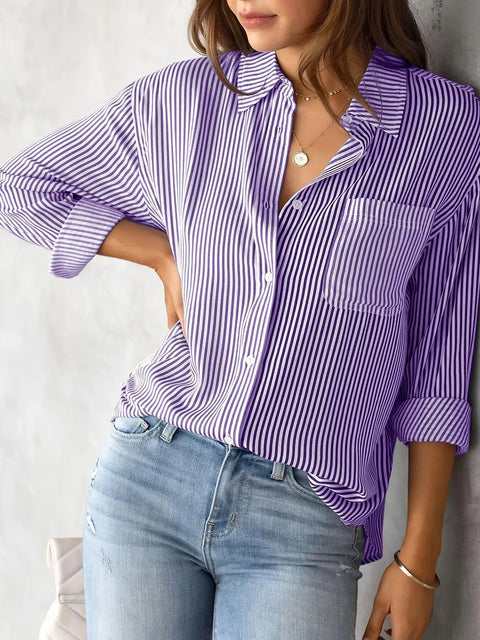 Top Loose Casual Long Sleeve Shirt Women's M301603