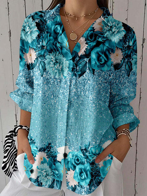 Spring and Autumn Printed Shirt m301705